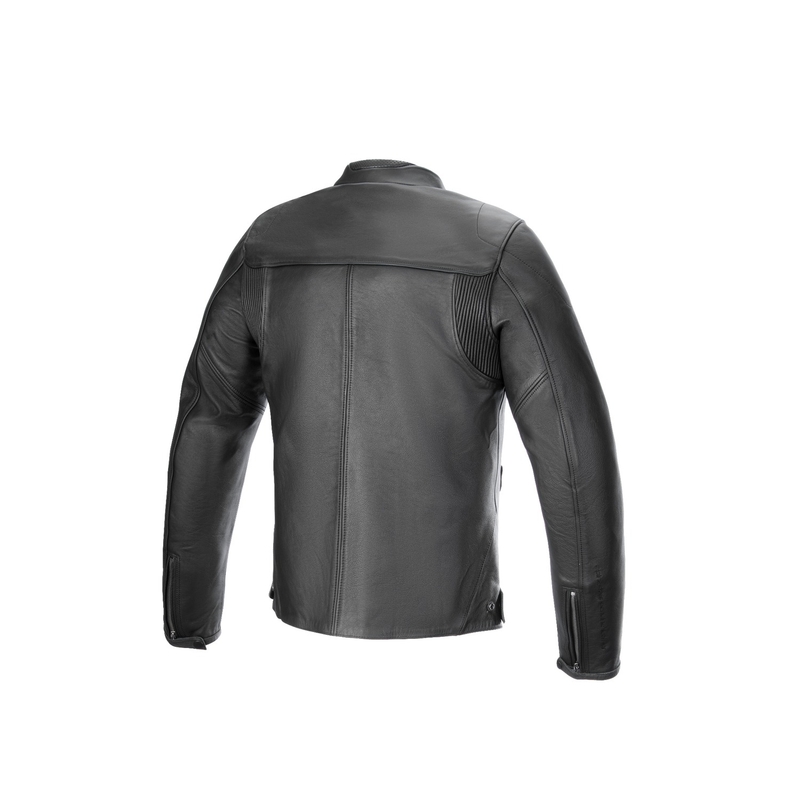 Alpinestars Blacktrack zwart leren motorjack
