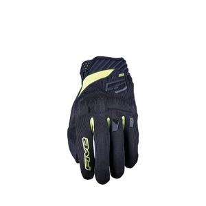 Motorhandschoenen FIVE RS3 EVO zwart-fluogeel