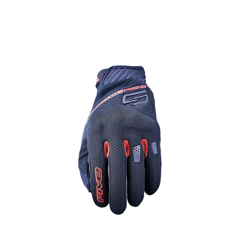 Motorhandschoenen FIVE RS3 EVO Airflow zwart-rood uitverkoop