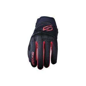 Motorhandschoenen FIVE Globe EVO zwart-rood