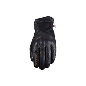 Lederen motorhandschoenen FIVE WFX Metro WP zwart