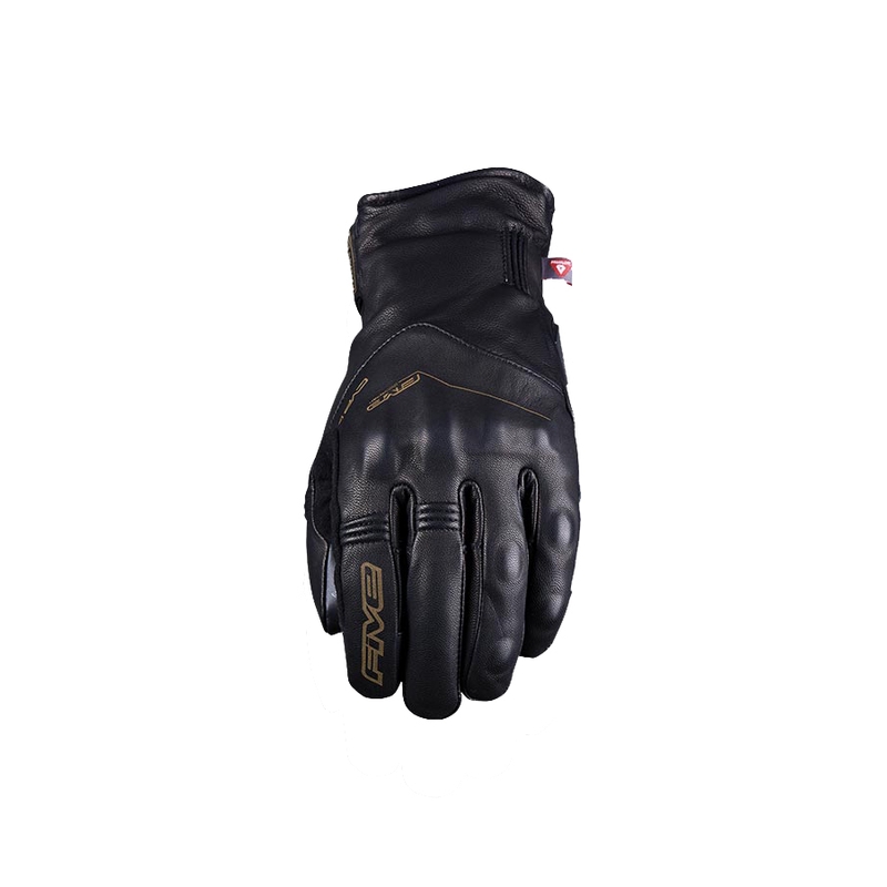 Lederen motorhandschoenen FIVE WFX Metro WP zwart