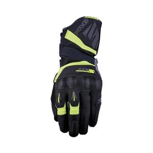 Motorhandschoenen FIVE TFX2 WP zwart-fluogeel