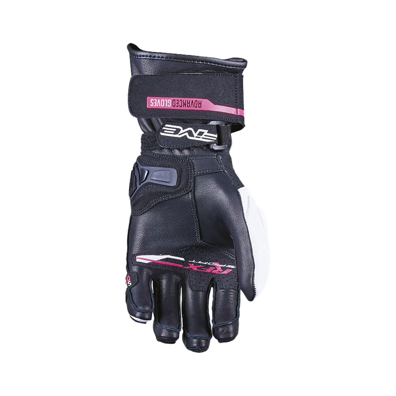 Dames motorhandschoenen FIVE RFX Sport wit en roze
