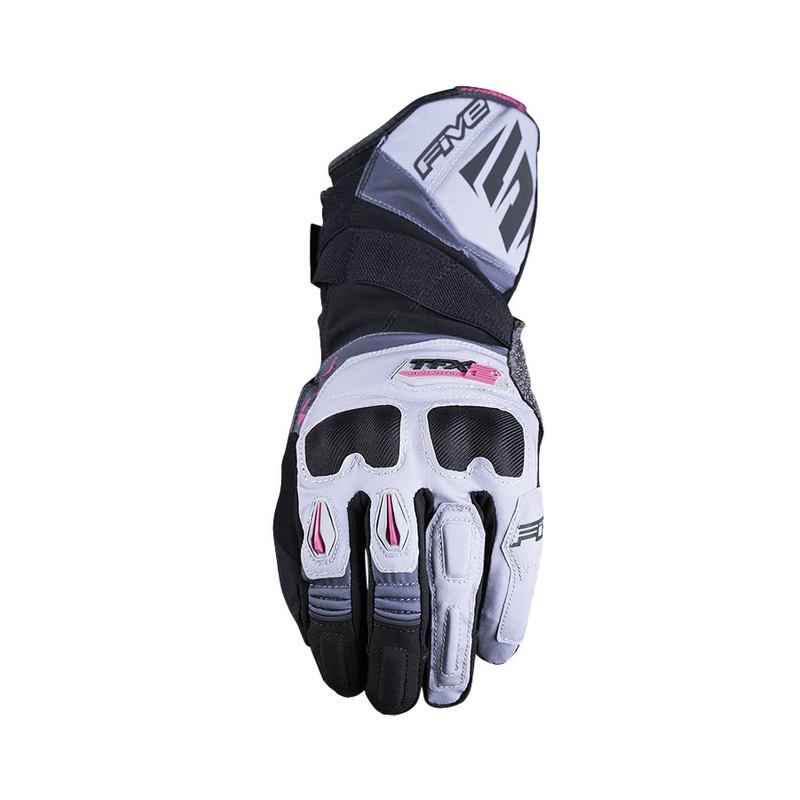 Dames motorhandschoenen FIVE TFX2 WP grijs-roze