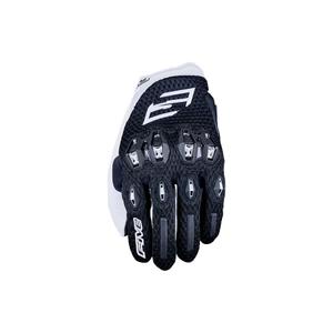 Dameshandschoenen FIVE Stunt EVO 2 Airflow zwart-wit Motorfiets