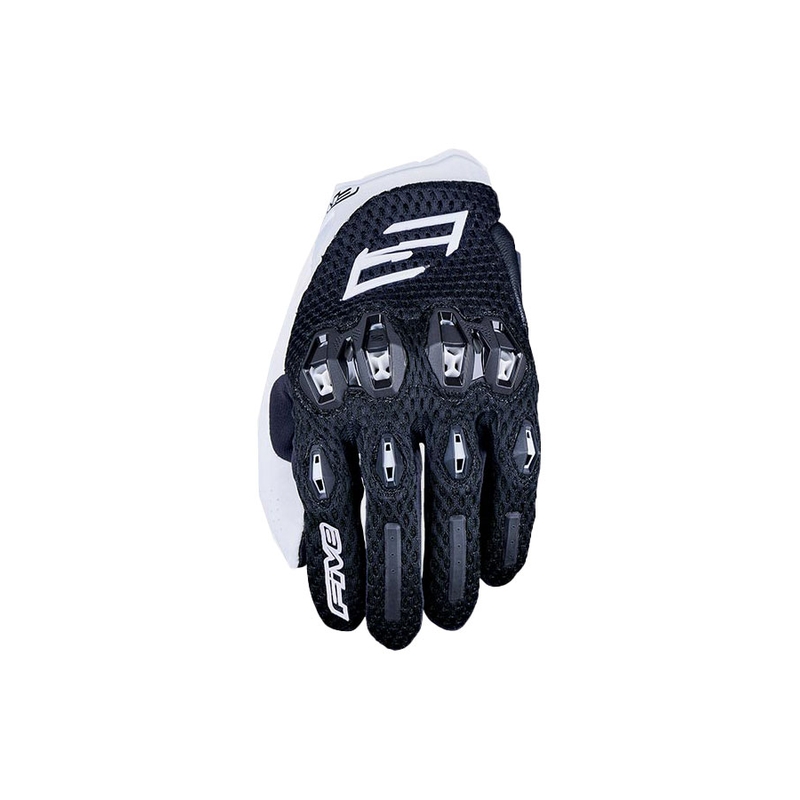 Dameshandschoenen FIVE Stunt EVO 2 Airflow zwart-wit Motorfiets