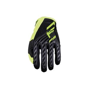 Motorcrosshandschoenen FIVE MXF3 EVO zwart-fluo geel