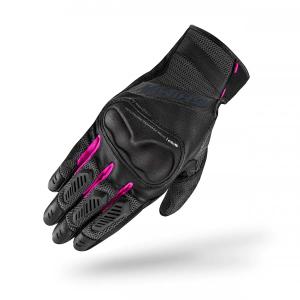 Dames motorhandschoenen Shima Hero zwart en roze