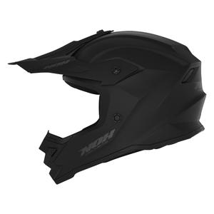 Kinder motorcrosshelm NOX N761 MX mat zwart