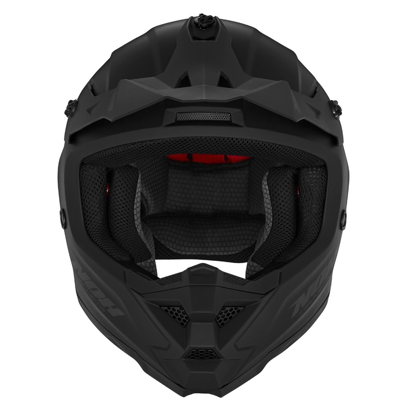 Kinder motorcrosshelm NOX N761 MX mat zwart