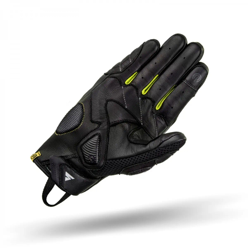 Motorhandschoenen Shima Rush zwart-fluogeel