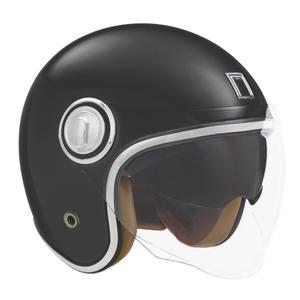 Open motorhelm NOX PREMIUM Heritage matzwart