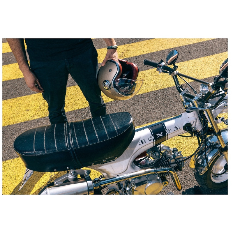 Open motorhelm NOX PREMIUM Heritage matzwart