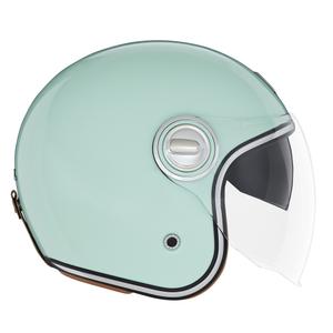 Open motorhelm NOX PREMIUM Heritage pastelgroen