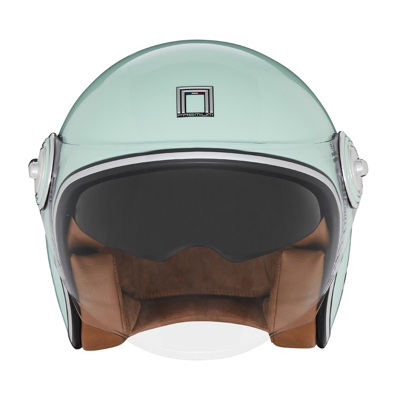 NOX PREMIUM Heritage open motorhelm pastelgroen