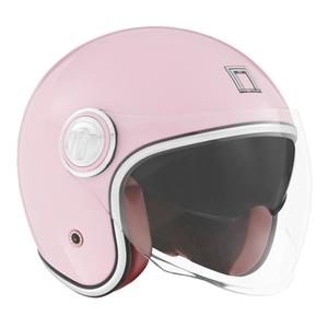 Open motorhelm NOX PREMIUM Heritage pastelroze