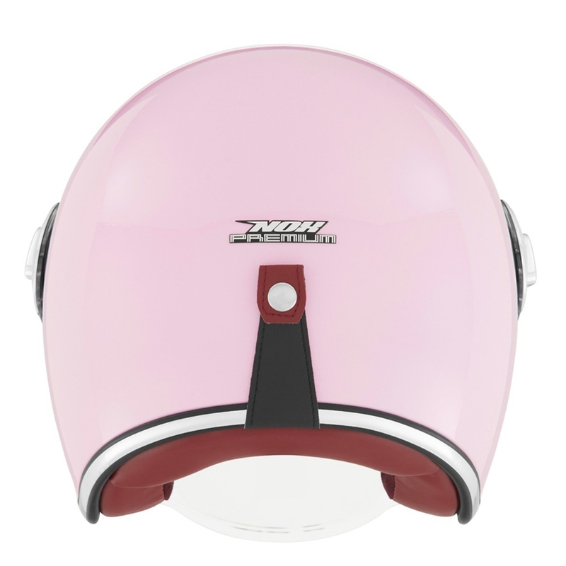Open motorhelm NOX PREMIUM Heritage pastelroze
