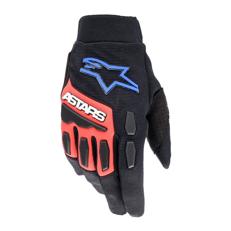 Alpinestars Full Bore XT crosshandschoenen zwart-rood-blauw-wit