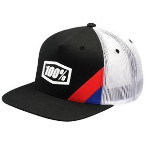 Cap 100% Cornerstone Trucker zwart/wit