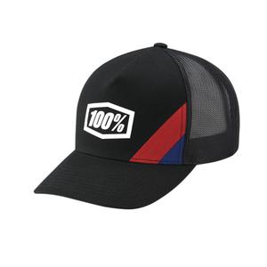 100% Cornestone X-Fit Trucker cap zwart