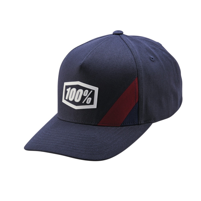 Cap 100% Mais Snapback blauw-grijs