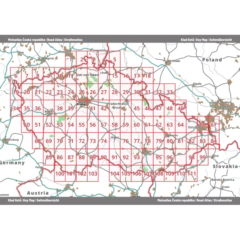 Motoatlas van Tsjechië