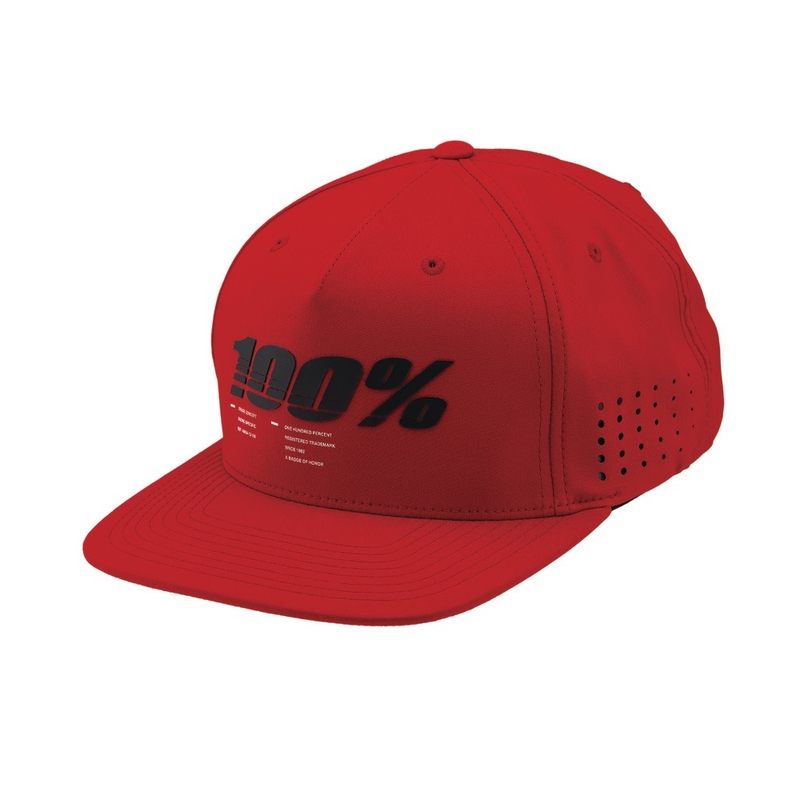 100% Drive Snapback cap rood