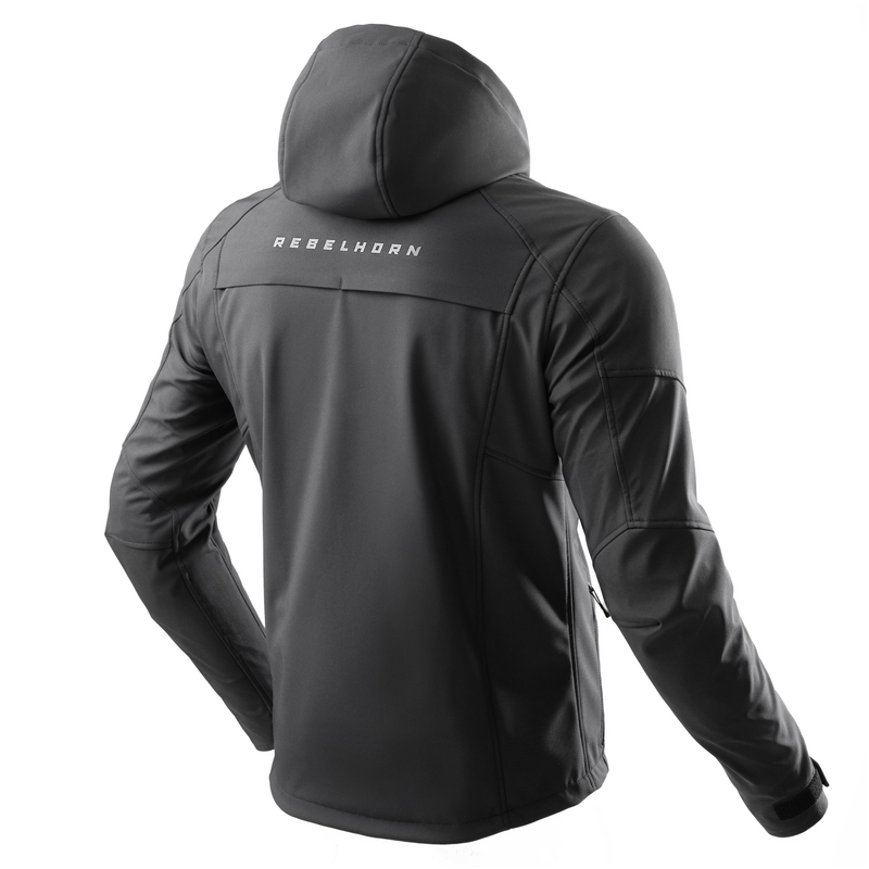 Softshell motorjas Rebelhorn Slash Zwart