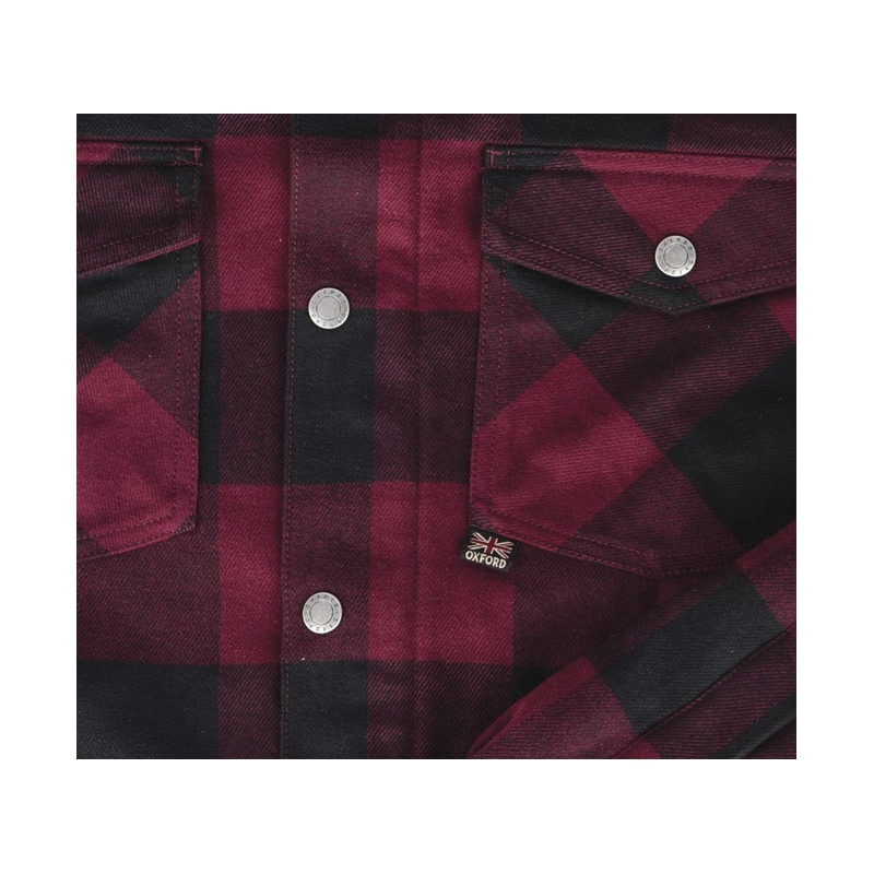 Damesshirt Oxford Kickback 2.0 Rood en zwart