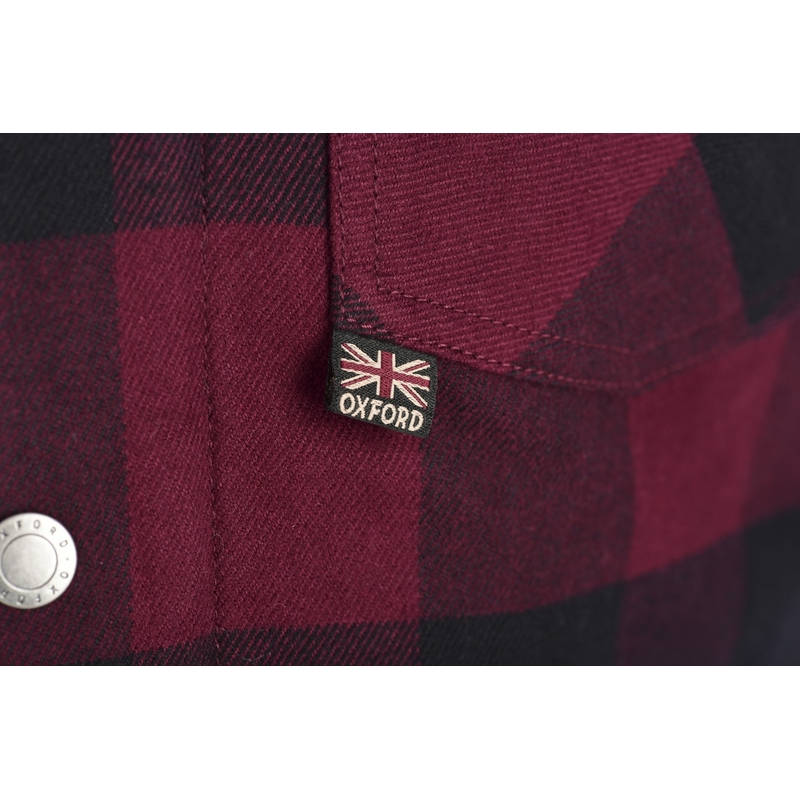 Damesshirt Oxford Kickback 2.0 Rood en zwart
