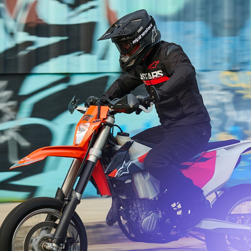 Alpinestars SMX Air zwart-fluorode motorjas