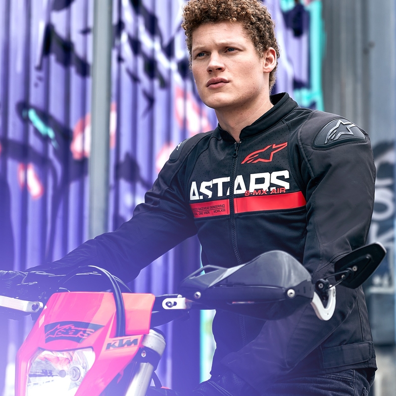 Alpinestars SMX Air zwart-fluorode motorjas