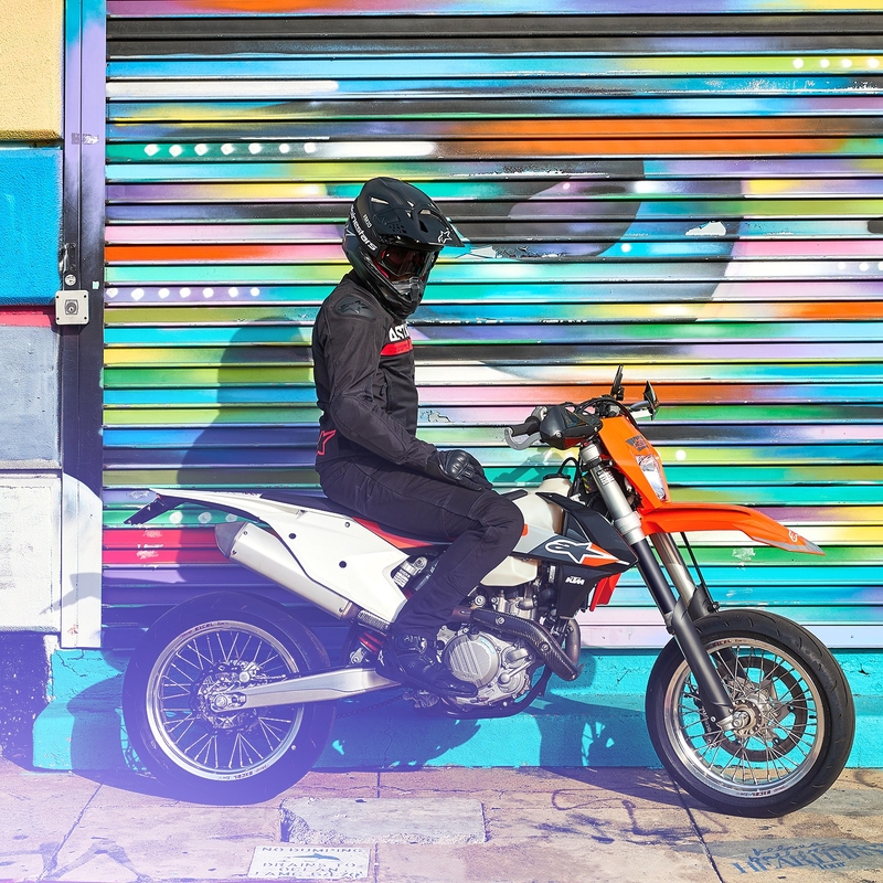 Alpinestars SMX Air zwart-fluorode motorjas