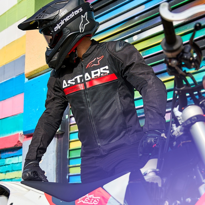 Alpinestars SMX Air zwart-fluorode motorjas