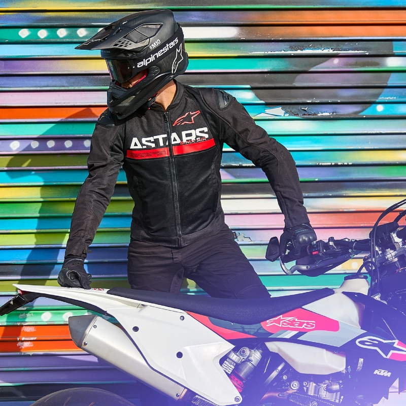 Alpinestars SMX Air zwart-fluorode motorjas