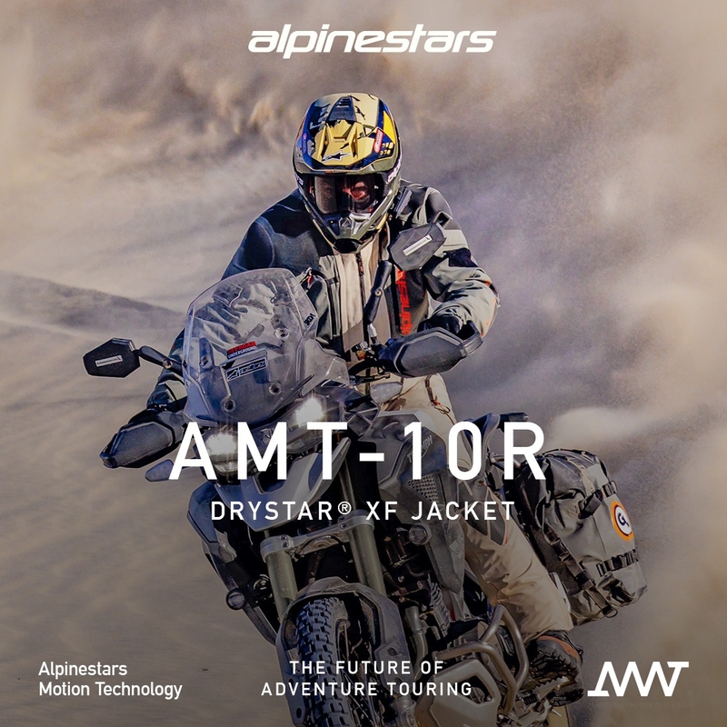 Alpinestars AMT-10R Drystar XF motorjas zand-zwart-roze