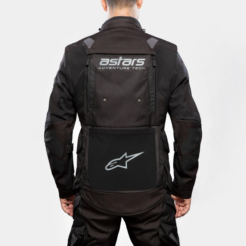 Alpinestars Halo Drystar lichtgrijs-donkergrijs-zwart-fluorode motorjas