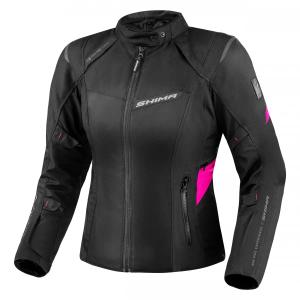 Shima Rush 2.0 zwart met roze motorjack voor dames