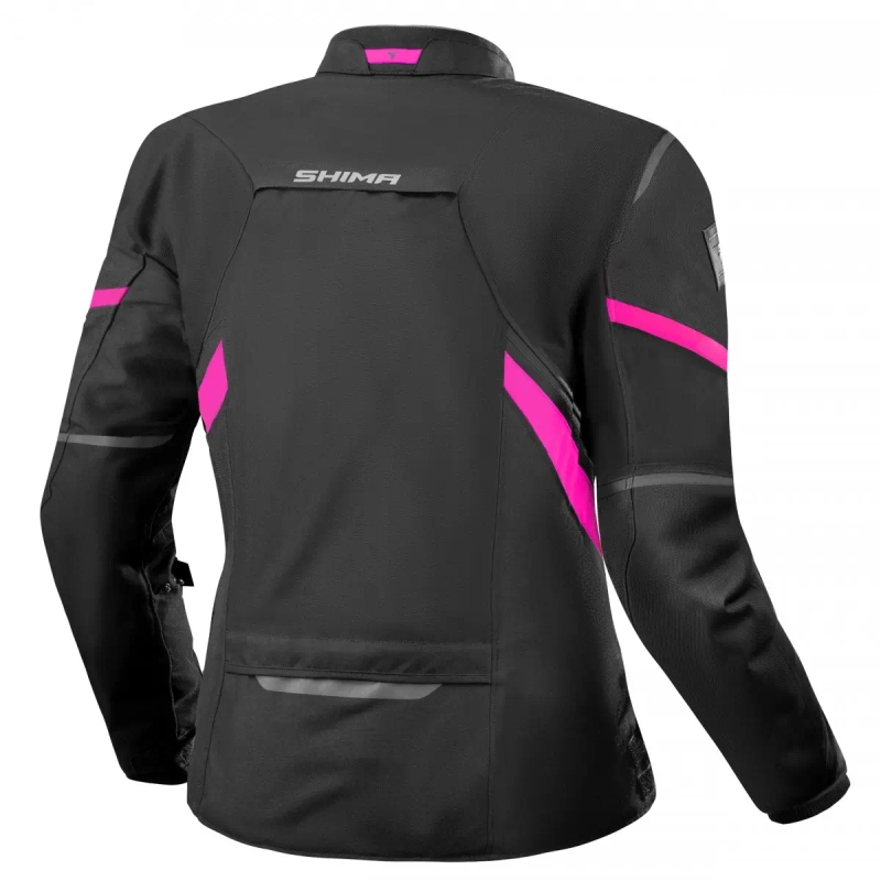 Shima Rush 2.0 zwart met roze motorjack voor dames