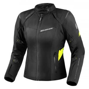 Shima Rush 2.0 zwart-fluo gele dames motorjas