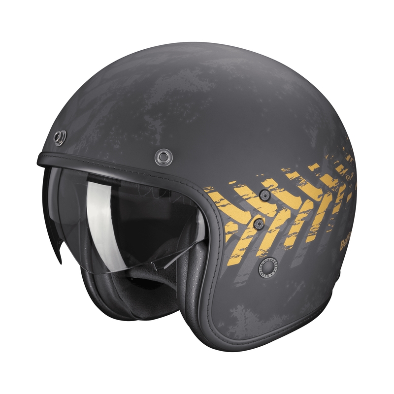 Open motorhelm Scorpion Belfast EVO NEVADA zwart-goud