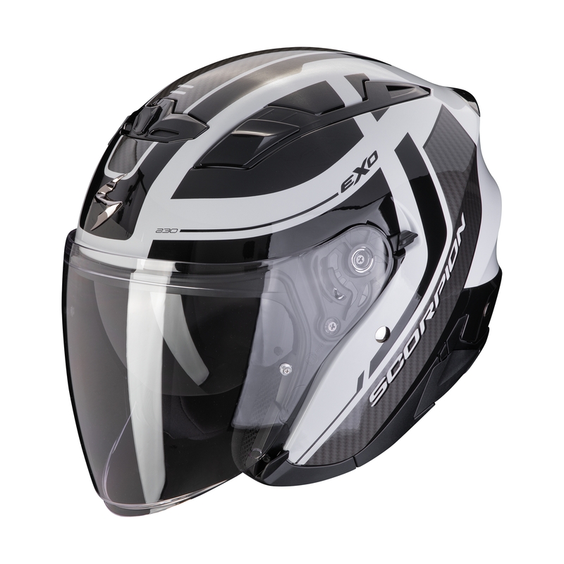 Open motorhelm SCORPION EXO-230 PUL grijs-zwart uitverkoop