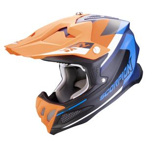 Motorcrosshelm Scorpion VX-22 Air BETA mat blauw-oranje
