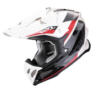 Motorcrosshelm Scorpion VX-22 Air BETA zwart-wit-zand