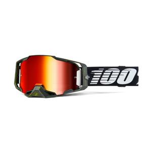 Motorcrossbril 100% - USA ARMEGA Soledad rood plexi