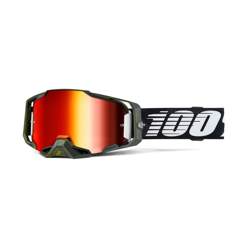 Motorcrossbril 100% - USA ARMEGA Soledad rood plexi