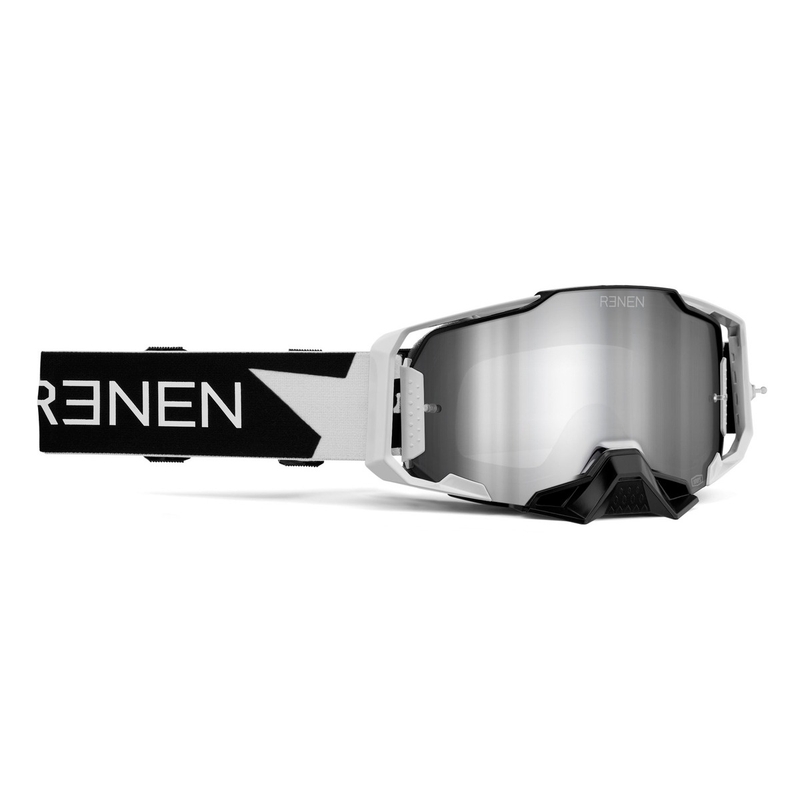 Motorcrossbril 100% - USA ARMEGA Renen zilver plexi