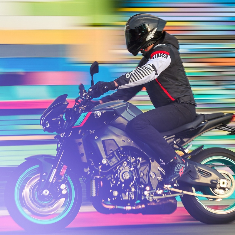 Alpinestars Zaca Air Waterdicht Motorjack Zwart-Wit-Fluorood