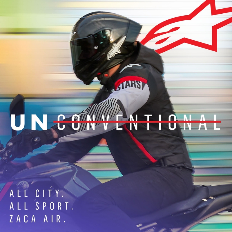 Alpinestars Zaca Air Waterdicht Motorjack Zwart-Wit-Fluorood